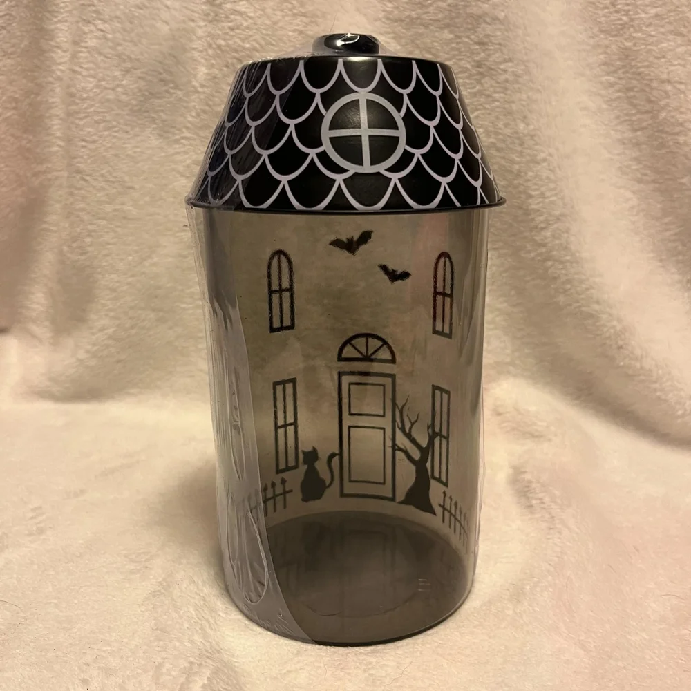 Target Bullseye DISCONTINUED Glass Haunted House Spooky Container